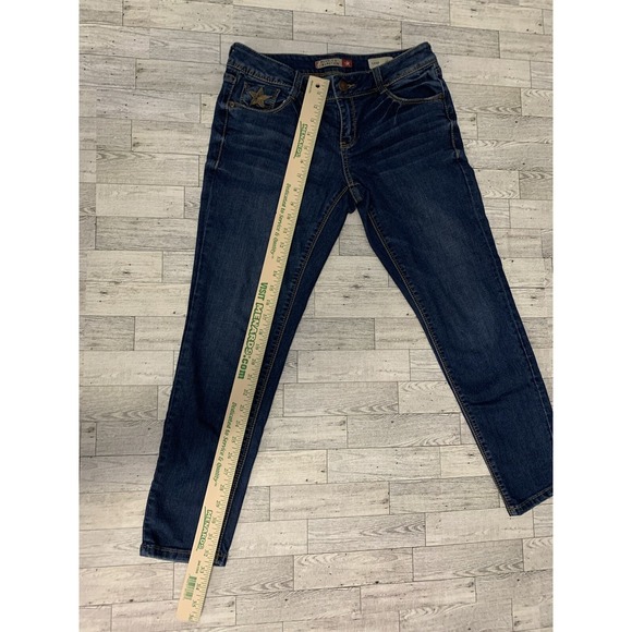 PEOPLES LIBERATION Crop Jeans‎ Size 7/8 Gem Embroidered - Picture 10 of 12